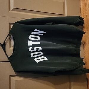 Pacsun - John Galt Green Boston Crew Neck Sweatshirt